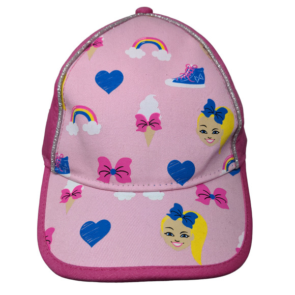 Nickelodeon Girl's Jojo Siwa Strapback Hat Pink One Size Graphic - Picture 1 of 12